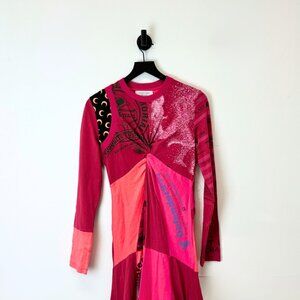 Marine Serre Upcycled Cotton Jersey Dress